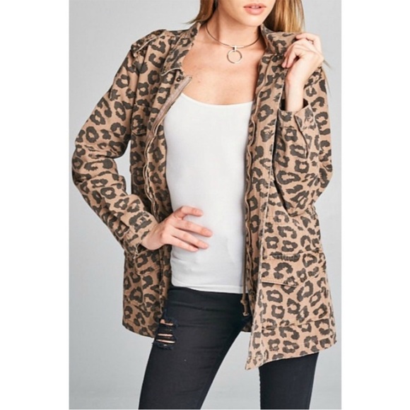 Ellison Leopard Utility Jacket - Picture 2 of 6